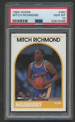 1989-90 Hoops Mitch Richmond Rc #260 Psa 10 • $36