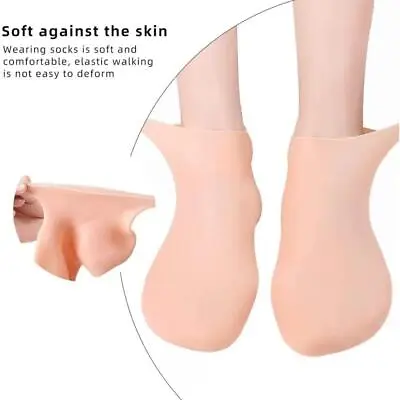 1 Pair Foot Care Socks Spa Silicone Moisturizing Gel Anti Cracking Protector  • $4.15