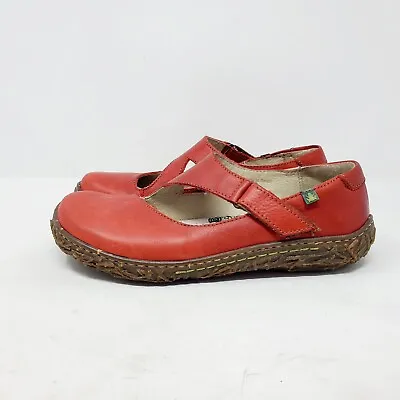 El Naturalista Shoes Womens 37 Nido Ella N725 Mary Jane Clog Red Leather • $48.95