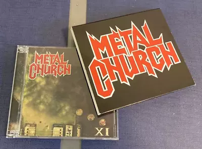 *SIGNED* METAL CHURCH XI CD / DELUXE EDITION W/ Bonus CD Mike Howe 2016 Slipcase • $39