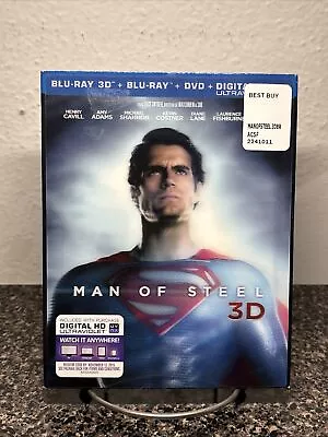 Man Of Steel (3D + Blu-ray + DVD + Special Features) Henry Cavill DC • $5