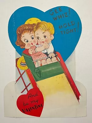 Vintage Mechanical Valentine Card Gee Whiz! • $6.99