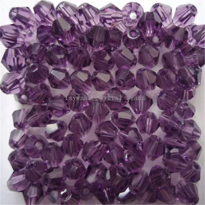 Mixed Color 3mm 4mm 6mm 8mm Bicone Austria Crystal Bead Charm Glass Loose Beads • $3.99