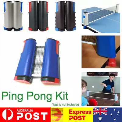 $14.99 • Buy Table Tennis Net Rack Portable Retractable Replace Ping Pong Kit Sport Xmas Gift