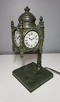 Vintage Quoizel Marshall Field's State Street Chicago Tiffany Clock Accent Lamp • $150