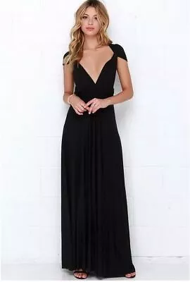 Women Evening Dress Convertible Multi Way Wrap Bridesmaid Formal Long Dresses • £25.64