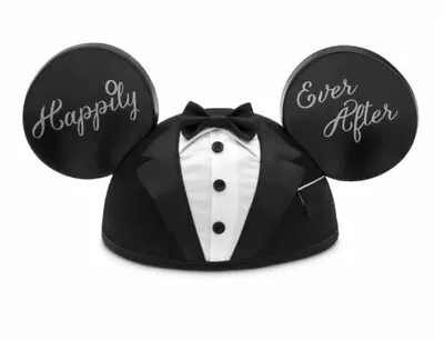 Disney Parks Mickey Mouse Ears Happily Ever After Wedding Groom Ear Hat NEW • $38.50