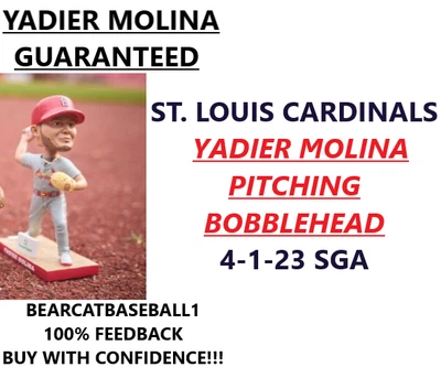 $62.75 • Buy Yadier Molina Mystery Pitching Bobblehead 4-1-23 Sga *pre-sale*