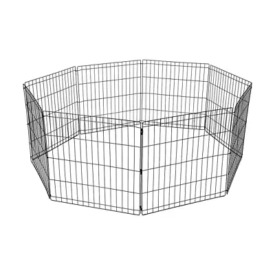 New Pet Dog Playpen Enclosure Cage 8 Panel Puppy Fence Play Pen Foldable Metal • $32.78