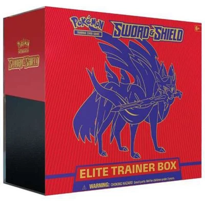 $50 • Buy Pokémon Sword And Shield Zacian Elite Trainer Box Trading Card Game NEW SEALED