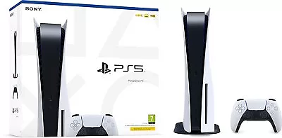 Sony PlayStation (PS5) Disc Edition Console With Controller 825GB Wi-Fi - White  • £419.94