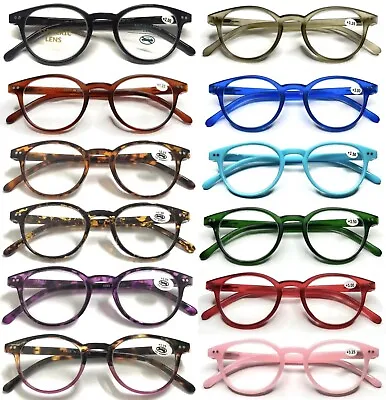 £5.99 • Buy L889 Superb Quality Reading Glasses/Spring Hinges/Round Retro Designed Frame ^^^