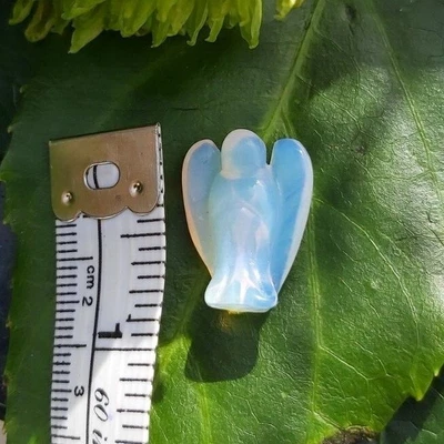 £3.99 • Buy Opalite Pocket Angel 20mm-crystal-healing-meditation