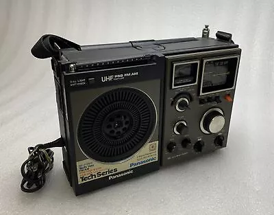 Vintage Panasonic RF-1170 UHF PSB AM FM 5 Band Radio W Power Cord Tested/Works • $149.99