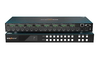 BZBGEAR 8x8 UHD HDMI 2.1 Matrix Switcher With Audio De-embedder • $5999