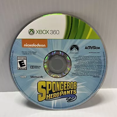 SpongeBob HeroPants (Microsoft Xbox 360 2015) Disc Only Tested - Ships Fast • $15.88