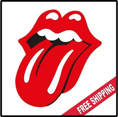 Rolling Stones Vinyl Wall Logo Decal Sticker Tongue Rock Roll Band Various Sizes • $4.99