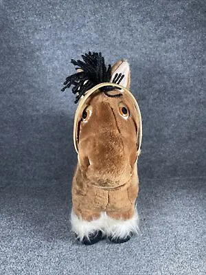 Vintage Cabbage Patch Kids Show Pony 1984 Plush Horse Doll Brown • $11.95