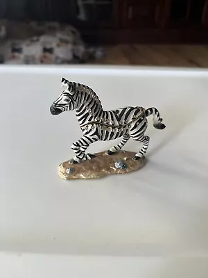 $5 • Buy Nobility Bejeweled Zebra Trinket Box Vhtf Great Condition