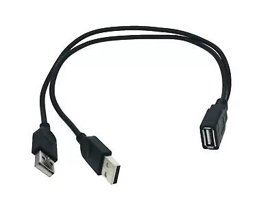 1X USB 2.0 A Female Plug To 2 Dual USB A Male Jack Y Splitter Hub Adapter Cable • $5.99