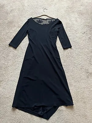 D. Exterior Black Fitted Lace Dress Size 42/Small • $29.99