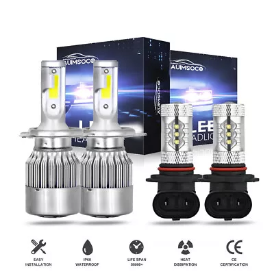 LED Headlights Hi/Low Beam Fog Light Bulbs Kit 6000k For Toyota Hilux 2004-2019 • $35.99