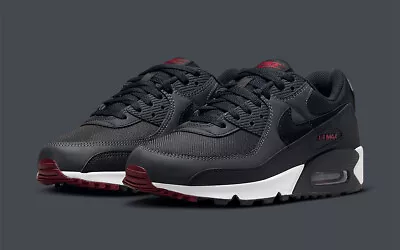 Nike Air Max 90 Sneakers Black/Red (Bred) Mens Size US 7-13 Casual Shoes New✅ • $199.95