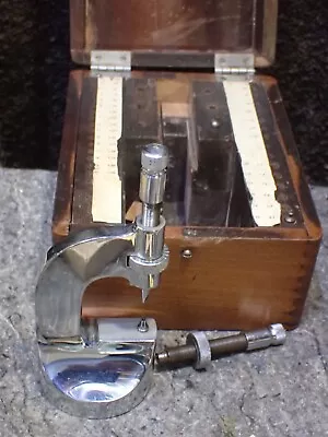 Rare Vintage K & D 609 Watchmakers Staking Anvil Bench Micrometer ? With Box • $200