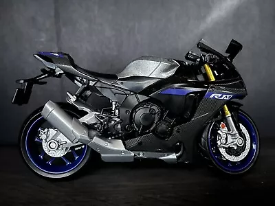 Yamaha YZF-R1M 1/12 Diecast Model Motorcycle Carbon Fiber Bike • $18