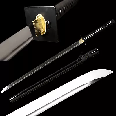 Ninjato 9260 Spring Steel Ninja Katana Sword Straight Blade Sharp Full Tang • $108.88