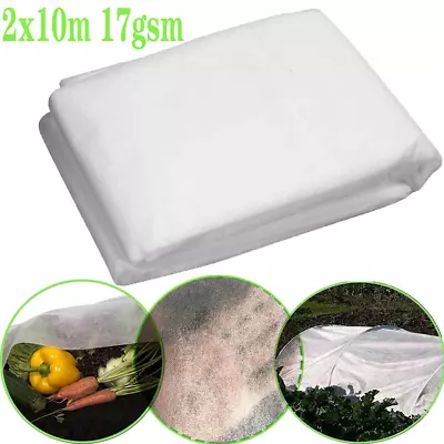 £7.98 • Buy GARDEN FLEECE PLANT PROTECTION WHITE HORTICULTURAL COVER FROST 2Mx10M 2Mx5M