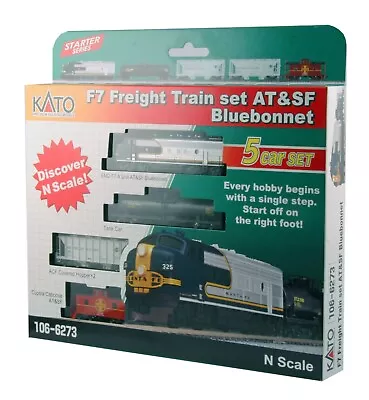 N Kato 20852 M1 & Kato 1066273 F7 Freight Train 5 Car Set • $255