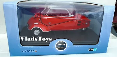 Oxford Automobile 1/18 Messerschmitt KR200 Bubble Car - Sardinian Red 18MBC001 • $69.95