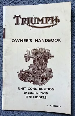 TRIUMPH TIGER TR6R Twin Motor Cycle Handbook Manual VSCC TT BROOKLANDS ULSTER • £35