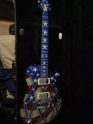 GMP STARS AND STRIPES ROXIE II CUSTOM GUITAR Santa Cruz California #713 • $3500