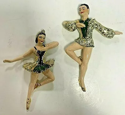 $75 • Buy 1950's Ceramic Arts Studio Madison Grace And Greg Wall Hanging Ballet Dancers