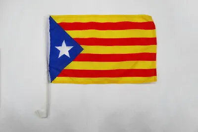 £10.74 • Buy Catalonia Estelada Blava Car Flag 18'' X 12'' - Independentist Catalan Car Flags