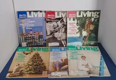 Vintage Martha Stewart Living Magazine Lot Of 6 Issues December 1992 - Nov. 1993 • $29.99