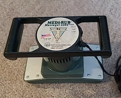 Medi-Rub Body Massager 2000 Plus Two Speed Massage Therapy Made USA Green Tested • $80