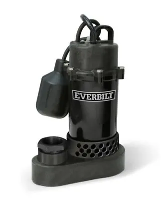 Everbilt HDSP25W 1/4 HP Submersible Alum Sump Pump 34 GPM W/ Tethered Switch • $42