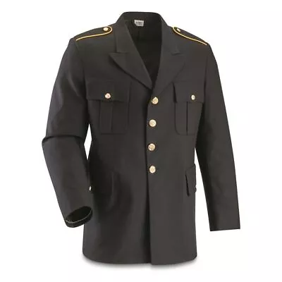 Men's Military Black Coat Jacket Service Dress Uniform New Us Army • $74.99