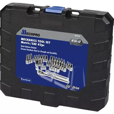 Mechpro Blue Mechanics Tool Set Metric/SAE 42pc • $44.21