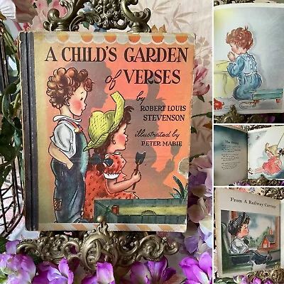 A Childs Garden Of Verses Robert Louis Stevenson Vintage 1945 Childrens Book • £14.99