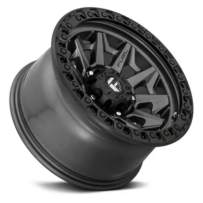 17 Fuel Covert Gunmetal Wheels Black Lip Ring Fit Jeep Wrangler Gladiator New • $353