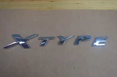  X-TYPE  BOOT BADGE CHROME - Jaguar X-Type Facelift Style • £25