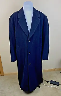 HUGO BOSS Mens 40R Gray Wool Blend Overcoat Germany • $129.99