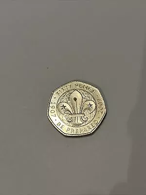 Be Prepared 50p Pence Coin 1907-2007 Fifty Circulated 2007 Good Condition • £499