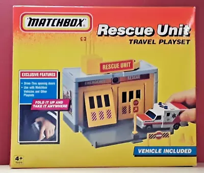 Matchbox Rescue Unit Travel Playset Vehicle Included - NIB (DC-44 • $24.99
