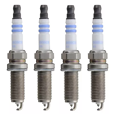 Set Of 4 Spark Plugs Bosch Double Iridium For Mazda 3 Sport Nissan Juke L4 9683 • $69.96