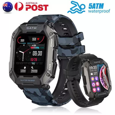 $54.99 • Buy Smart Watch Men Waterproof Heart Rate Monitor Fitness Tracker For Android Phones